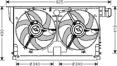 Ava Quality Cooling PE 7519 - Вентилятор, охлаждение двигателя autosila-amz.com
