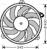 Ava Quality Cooling PE 7520 - Вентилятор, охлаждение двигателя autosila-amz.com