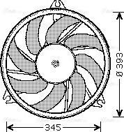 Ava Quality Cooling PE 7528 - Вентилятор, охлаждение двигателя autosila-amz.com