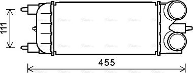 Ava Quality Cooling PEA4365 - Интеркулер, теплообменник турбины autosila-amz.com