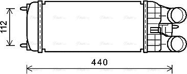Ava Quality Cooling PEA4361 - Интеркулер, теплообменник турбины autosila-amz.com