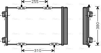 Ava Quality Cooling PEA5291D - Конденсатор кондиционера autosila-amz.com