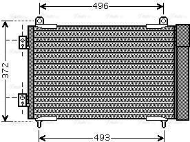 Ava Quality Cooling PEA5258D - Конденсатор кондиционера autosila-amz.com