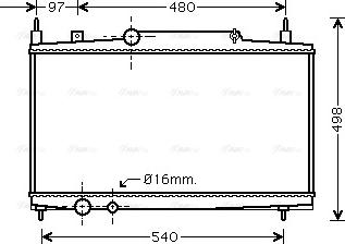 Ava Quality Cooling PEA2230 - Радиатор, охлаждение двигателя autosila-amz.com