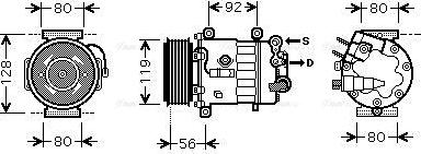 Ava Quality Cooling PEAK320 - Компрессор кондиционера autosila-amz.com