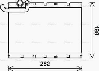 Ava Quality Cooling PEV405 - Испаритель, кондиционер autosila-amz.com