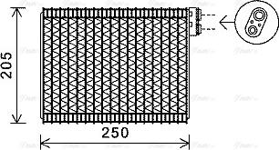 Ava Quality Cooling PE V352 - Испаритель, кондиционер autosila-amz.com