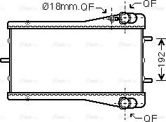 Ava Quality Cooling PR 2044 - Радиатор, охлаждение двигателя autosila-amz.com