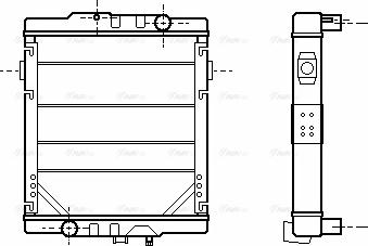 Ava Quality Cooling RE2049 - Радиатор, охлаждение двигателя autosila-amz.com