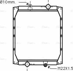 Ava Quality Cooling RE 2052 - Радиатор, охлаждение двигателя autosila-amz.com