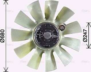 Ava Quality Cooling REF140 - Вентилятор, охлаждение двигателя autosila-amz.com