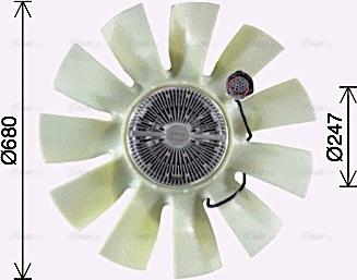 Ava Quality Cooling REF138 - Вентилятор, охлаждение двигателя autosila-amz.com