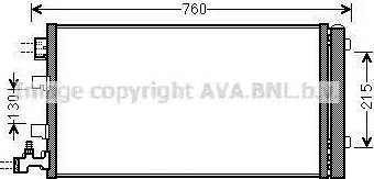 Ava Quality Cooling RT5449D - Конденсатор кондиционера autosila-amz.com