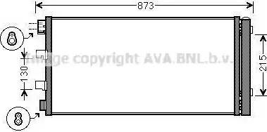 Ava Quality Cooling RT5475D - Конденсатор кондиционера autosila-amz.com