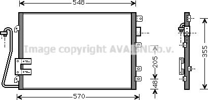 Ava Quality Cooling RT5340D - Конденсатор кондиционера autosila-amz.com