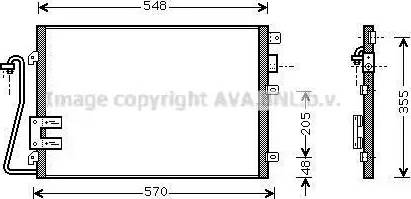 Ava Quality Cooling RT5275D - Конденсатор кондиционера autosila-amz.com