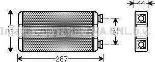 Ava Quality Cooling RT6457 - Теплообменник, отопление салона autosila-amz.com