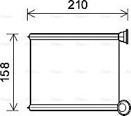 Ava Quality Cooling RT6629 - Теплообменник, отопление салона autosila-amz.com