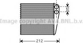 Ava Quality Cooling RT 6396 - Теплообменник, отопление салона autosila-amz.com