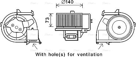 Ava Quality Cooling rt8594 - Электродвигатель, вентиляция салона autosila-amz.com