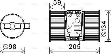 Ava Quality Cooling rt8586 - Вентилятор салона autosila-amz.com