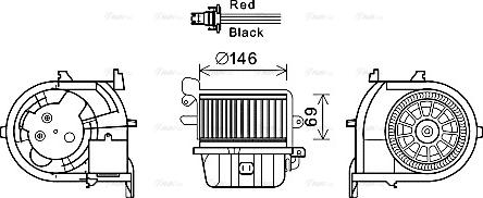 Ava Quality Cooling RT8588 - Вентилятор салона autosila-amz.com