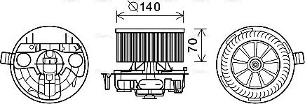 Ava Quality Cooling rt8570 - Вентилятор салона autosila-amz.com