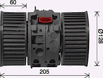 Ava Quality Cooling RT8654 - Вентилятор салона autosila-amz.com