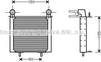 Ava Quality Cooling RT 3213 - Масляный радиатор, двигательное масло autosila-amz.com