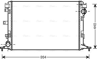 Ava Quality Cooling RT 2420 - Радиатор, охлаждение двигателя autosila-amz.com