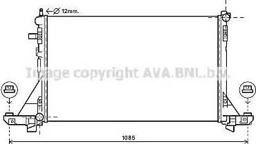 Ava Quality Cooling RT2560 - Радиатор, охлаждение двигателя autosila-amz.com