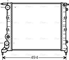 Ava Quality Cooling RT 2042 - Радиатор, охлаждение двигателя autosila-amz.com