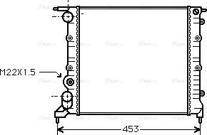 Ava Quality Cooling RT 2121 - Радиатор, охлаждение двигателя autosila-amz.com