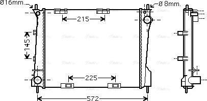 Ava Quality Cooling RT 2371 - Радиатор, охлаждение двигателя autosila-amz.com