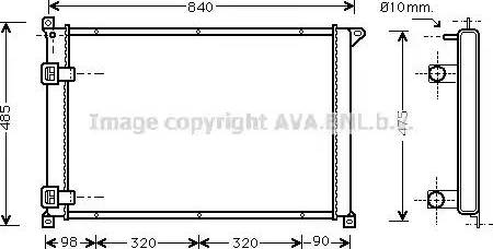 Ava Quality Cooling RT 2265 - Радиатор, охлаждение двигателя autosila-amz.com