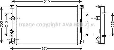 Ava Quality Cooling RT 2276 - Радиатор, охлаждение двигателя autosila-amz.com