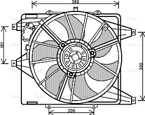 Ava Quality Cooling RT 7541 - Вентилятор, охлаждение двигателя autosila-amz.com