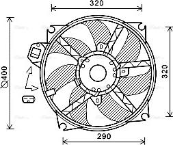 Ava Quality Cooling RT7563 - Вентилятор, охлаждение двигателя autosila-amz.com
