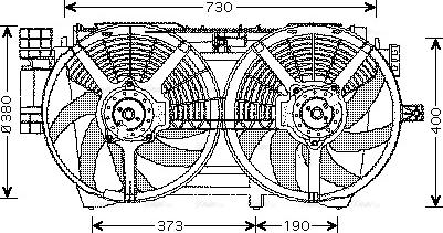 Ava Quality Cooling RT 7530 - Вентилятор, охлаждение двигателя autosila-amz.com