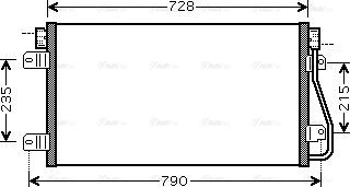 Ava Quality Cooling RTA5348 - Конденсатор кондиционера autosila-amz.com