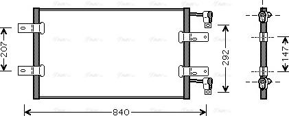 Ava Quality Cooling RTA5314 - Конденсатор кондиционера autosila-amz.com