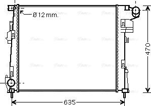 Ava Quality Cooling RTA2427 - Радиатор, охлаждение двигателя autosila-amz.com