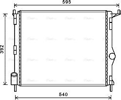 Ava Quality Cooling RTA2476 - Радиатор, охлаждение двигателя autosila-amz.com
