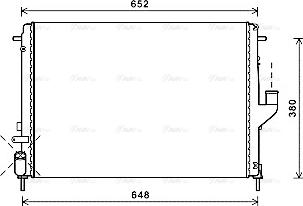 Ava Quality Cooling RTA2478 - Радиатор, охлаждение двигателя autosila-amz.com
