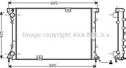 Ava Quality Cooling RTA2313 - Радиатор, охлаждение двигателя autosila-amz.com