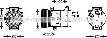 Ava Quality Cooling RT K440 - Компрессор кондиционера autosila-amz.com