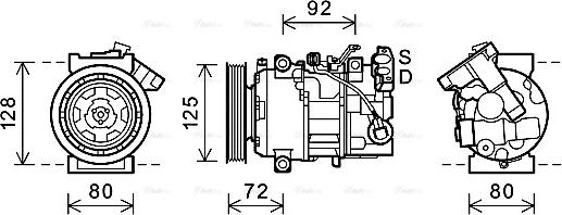 Ava Quality Cooling RTAK489 - Компрессор кондиционера autosila-amz.com