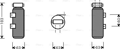 Ava Quality Cooling RT D287 - Осушитель autosila-amz.com