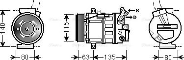 Ava Quality Cooling RTK485 - Компрессор кондиционера autosila-amz.com