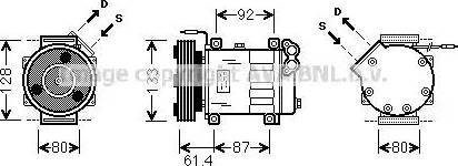 Ava Quality Cooling RT K424 - Компрессор кондиционера autosila-amz.com